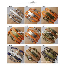 2014 Uni-geflochtenes handgefertigtes Leder-Armband